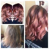 Beautiful Rose Gold Transformation! Stylist: Rachel