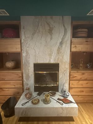 Marble hearth