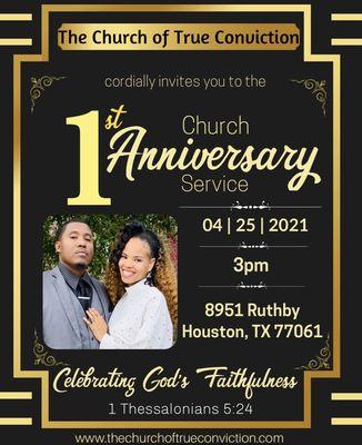 Celebrate with us! We are celebrating an entire year of CTC's existence and God's faithfulness.