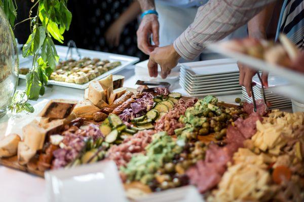 Wedding appetizers galore :)