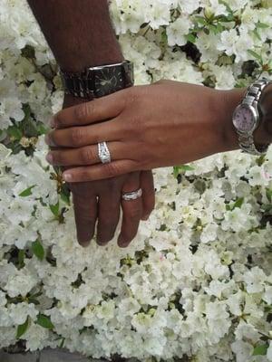 Omarr and Michelle were Wed April 22 in the courtyard of the Fairfax Circuit Court.