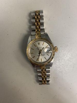 Ladies stain and gold Rolex watch