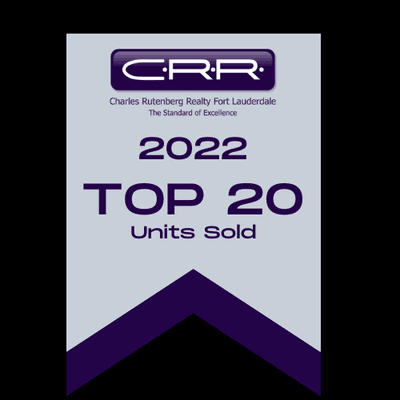 Top 20units sold two years in a row in an office with over 1000 agents.