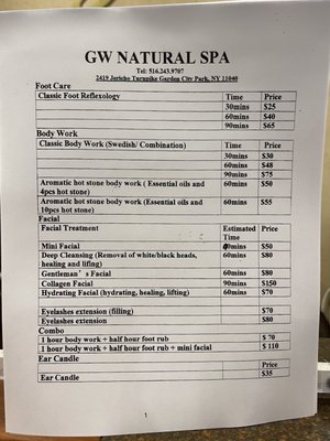 Gw Natural Spa