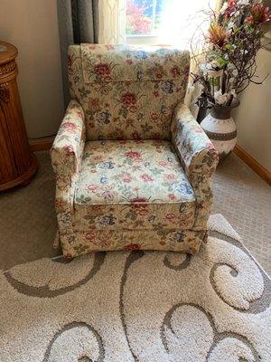 Need 2 of these chairs reupholstered but would like a quote.