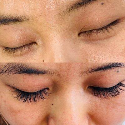 Classic eyelashes extensions