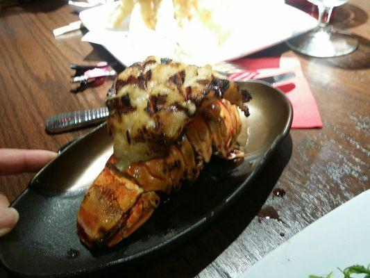 Lobster tail. Lord, it was $20 for this small lobster tail and no side