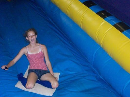 Everyone loves the 20 ft slide at Pump It Up