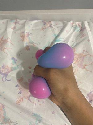 This is a fidget that you can squish and play with