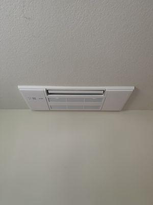 Indoor cassette mini split ceiling unit