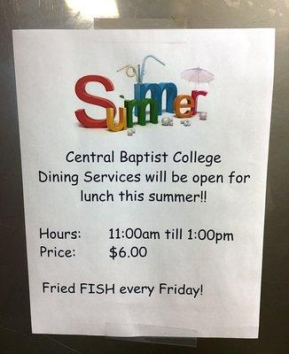 6 bucks for all you can eat fried and baked fish, plus hush puppies and fried okra. How is this not Conway's most hopping lunch destination?