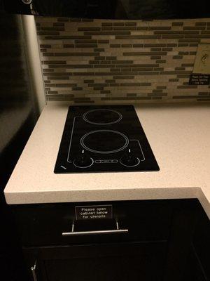 Electronic stove top