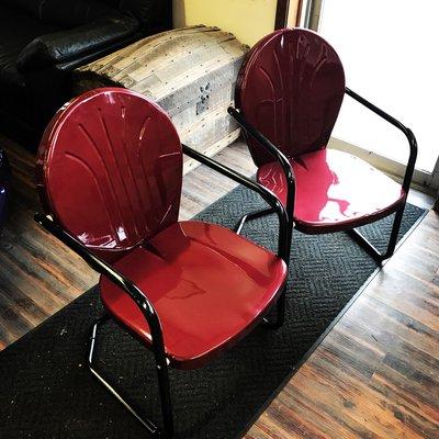 Custom painted chairs