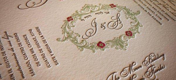 Letterpress Invitation