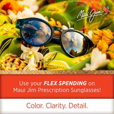 FSA Accounts can be used for prescription glasses and sunglasses!