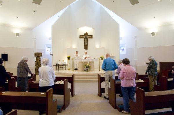 St. Joseph's Chapel, located inside The Village at Incarnate Word.