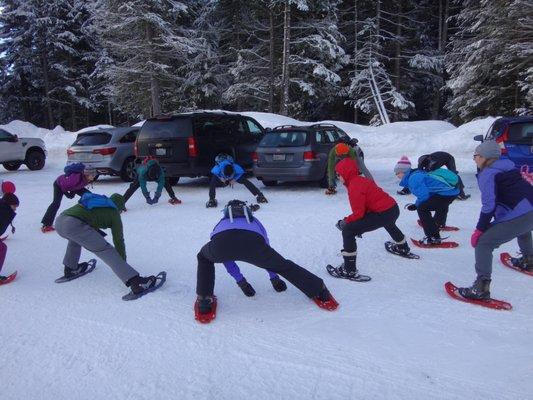 Snowshoe w/ Spears Strong in the winter.