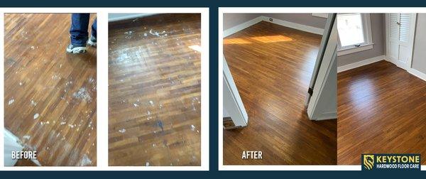 old damaged floors made better