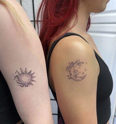 Bestie tattoos by Andrea