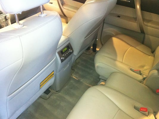 AFTER interior detail on minivan