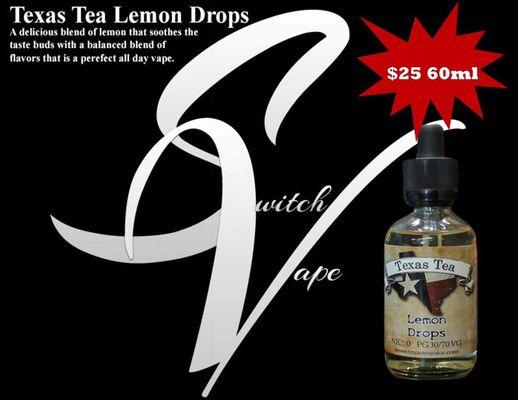 Lemon Drops by Texas Tea.  A delicious blend of lemon that soothes the taste buds