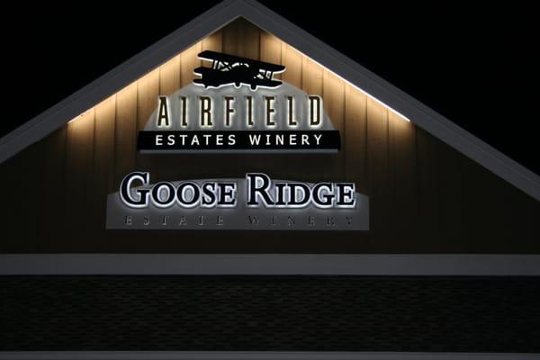 Airfield at night