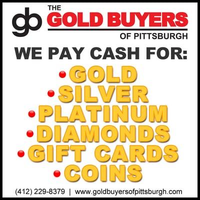 We pay Cash For Gold