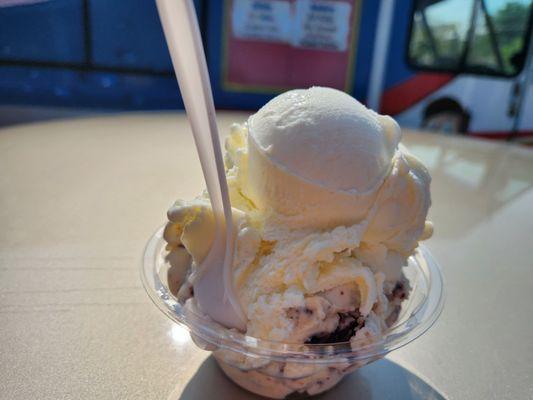 Lemon chiffon and peanut butter chocolate chip