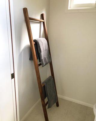 Bathroom Remodel Towel Ladder