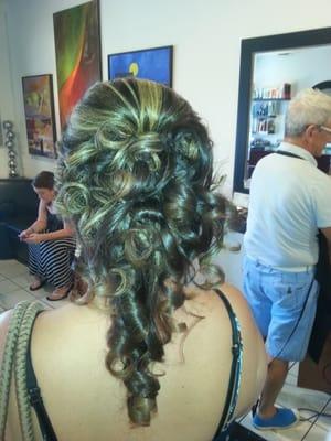 I do Updos for weddings and special occasions. ..