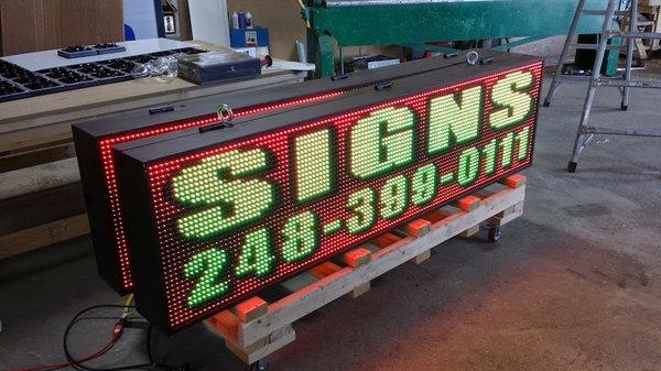 LED Sign - Full Color Text, Graphics and Video