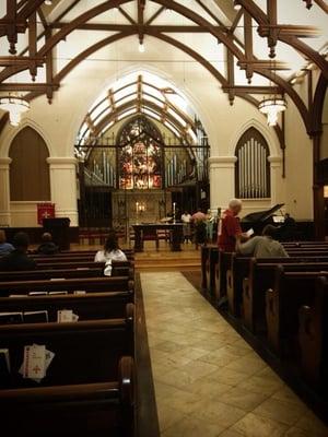 Church of the Epiphany - from the inside, after 8am service with the homeless. August 2013.