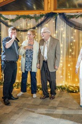 Anniversary dance, couple has been married 50 years