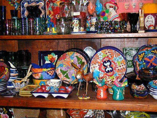 Colorful Talavera pottery