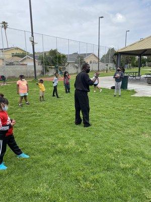 Karate in Center Park Inglewood, California