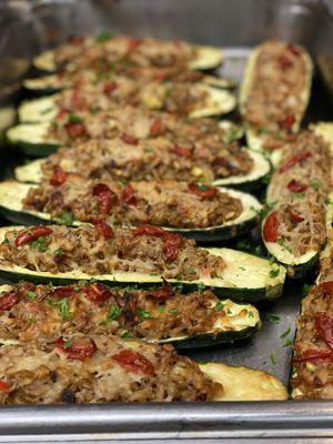 Stuffed zucchini