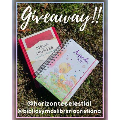 GIVEAWAY en  nuestra cuenta de Instagram @Bibliasymaslibreriacristiana 
El 11 de Febrero se cierra a las 12am, sigue cada paso p/participar