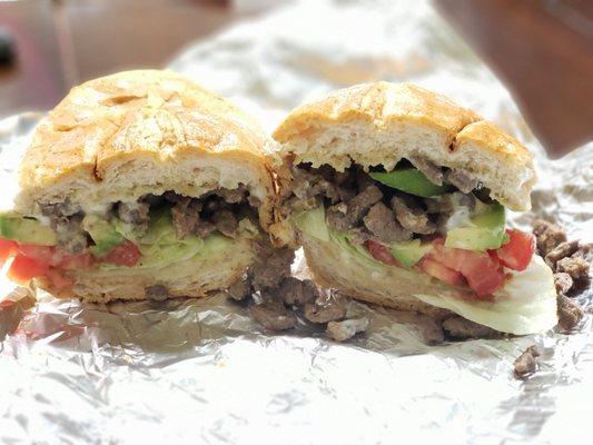 Fajita beef torta