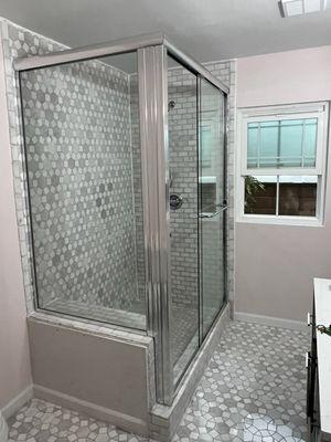 Semi Frameless Shower Door Installation