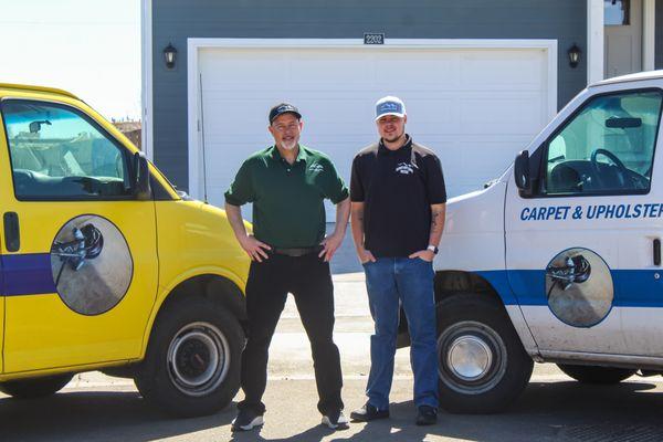 Father and son team cleaning carpets in Boulder County. IICRC certified, A+ BBB, T-rex power wand. Best cleaners in Boulder