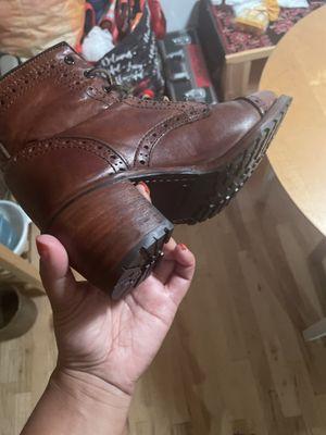 Newly oiled leather and side view