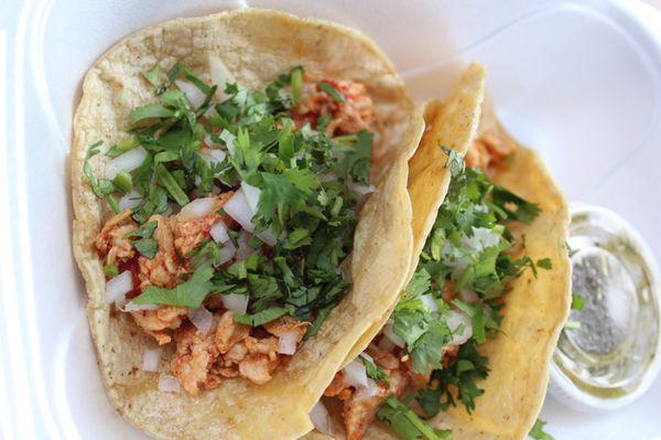 Chicken Tacos at Tacos Diablos food truck