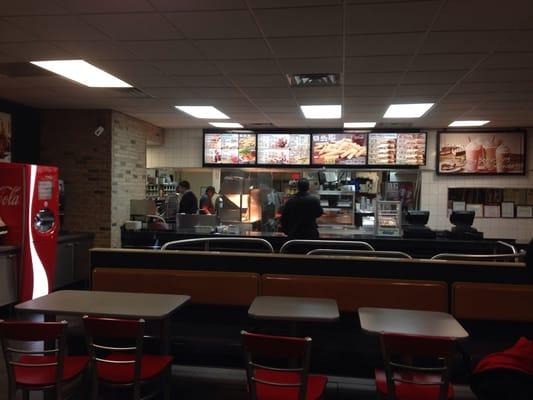 The new look of the Burger King in Carteret NJ.  Very cool, very cafe modern.