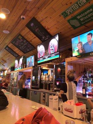 Great bar and baseball.