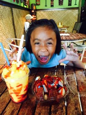 Best crazy Apple and mangonada ever!! My daughter was super excited lol.