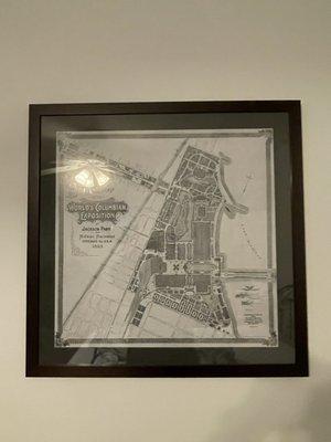 Framed map