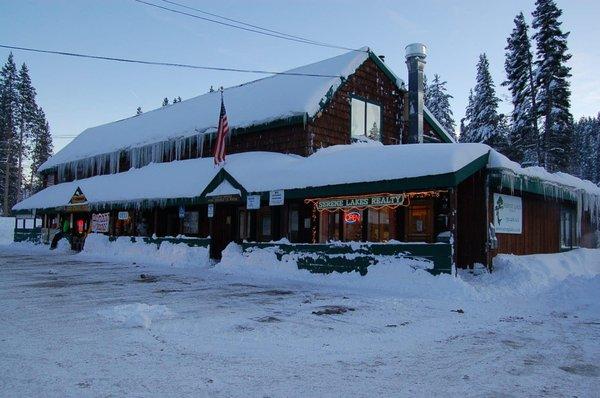 Office during the winter