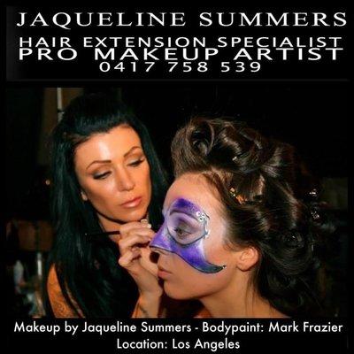 Hair Extensions & Face painting for MAXIM event Los Angeles