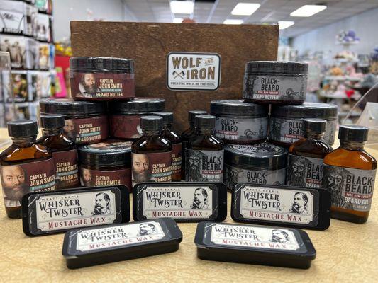 Where are the bearded men? We have this special line of Wolf & Iron just for you. Besides the awesome labels and names it's a great product!