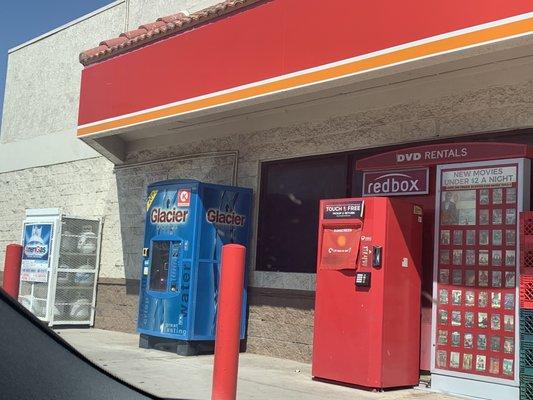 They have Redbox, water & propane.